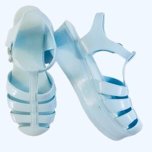 Jeffrey Campbell Candied Blue Flatform Fisherman Shoes